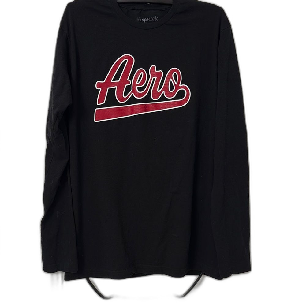 Aeropostale Black Logo T-Shirt Size XL